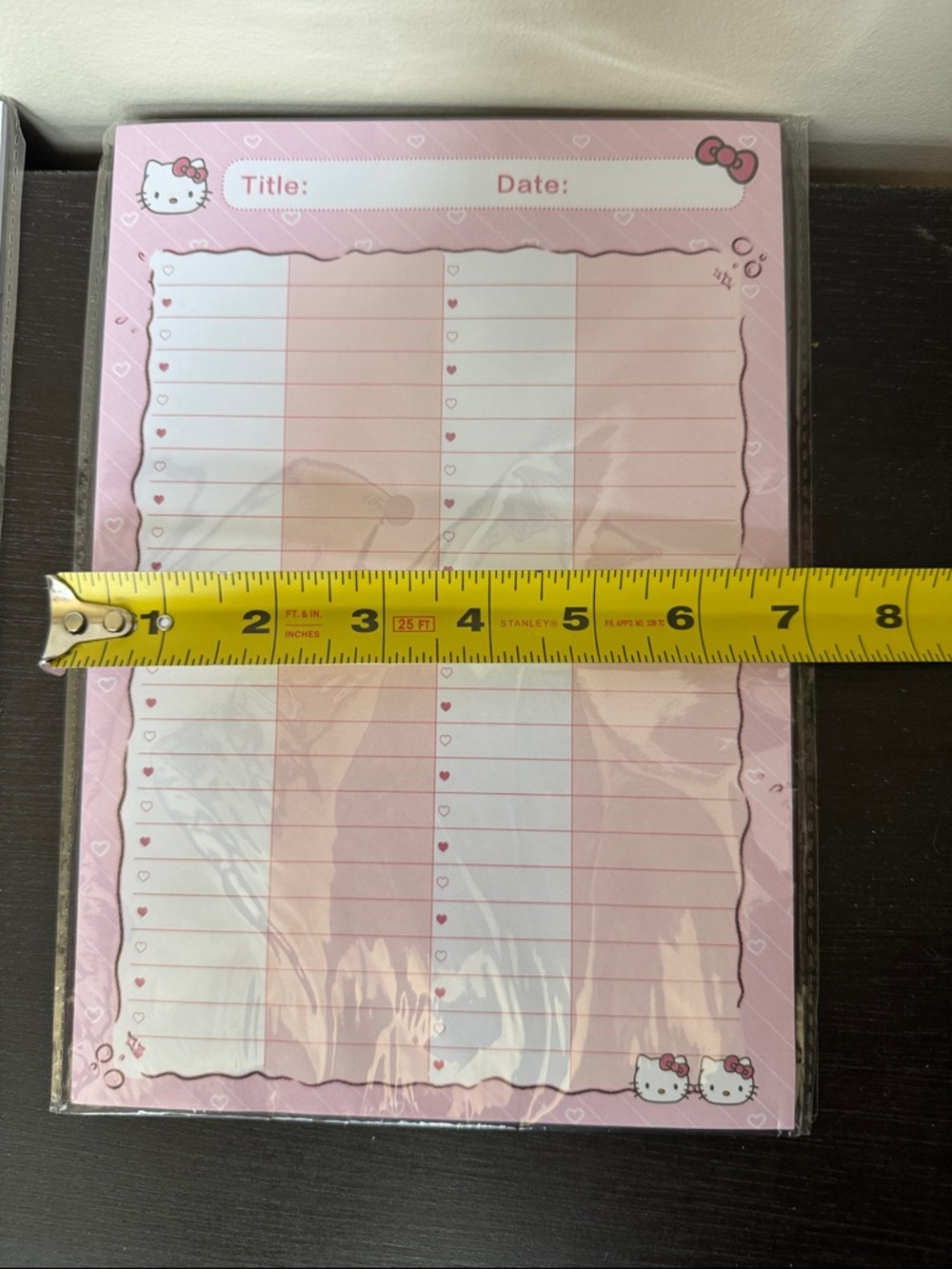 Hello Kitty Pink Rhinestone Calculator & Notepad Set - Picture 2 of 6